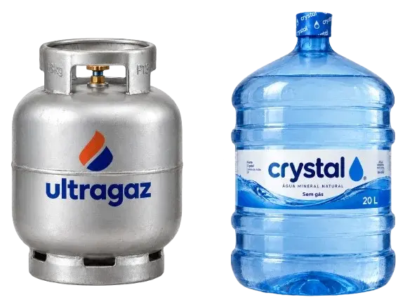 Água 20L + Botijão 13kg Ultragaz